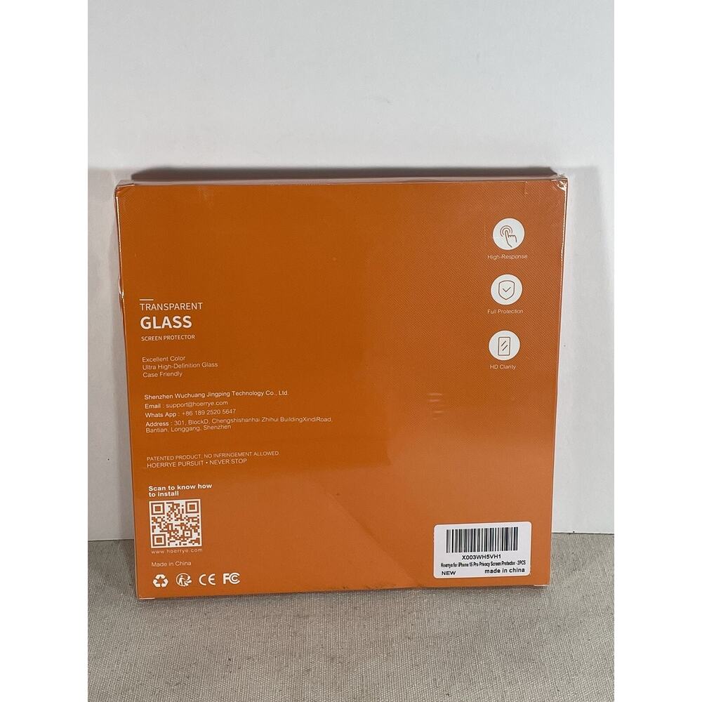 iPhone 15 Pro Privacy Screen Protector, [Auto Dust-Elimination] - Picture 2 of 2